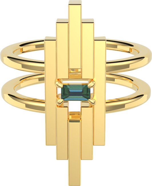 Louis Pascal - Edith Ring - Gold With London Blue Topaz - ShopStyle