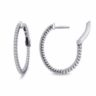 Lafonn Oval Sterling-Silver Earrings