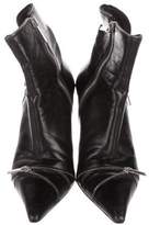 Thumbnail for your product : Christian Dior Leather Zipper-Accented Boots