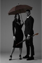Thumbnail for your product : Fulton Foulard Print Walking Umbrella, Black/Pink