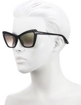 Thumbnail for your product : Tom Ford Valesca 55MM Mirrored Cat Eye Sunglasses