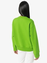Thumbnail for your product : MM6 MAISON MARGIELA Embroidered Logo Cutout Cotton Sweater