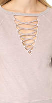 Thumbnail for your product : Pam & Gela Lace Up Sweatshirt