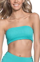 Thumbnail for your product : Maaji Smocked Reversible Bandeau Bikini Top