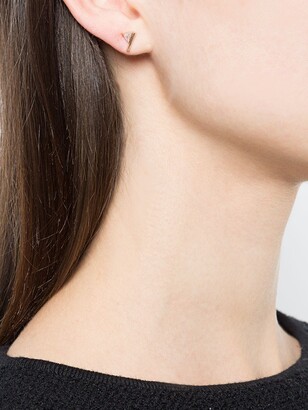 Eva Fehren Asymmetric Triangle Earrings