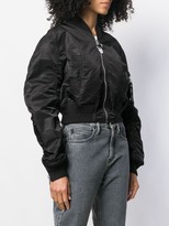 Thumbnail for your product : Diesel Reversible Cropped Bomber Jacket