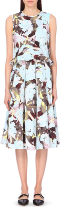 Erdem Floral-Print Pleated Summer Dress - for Women