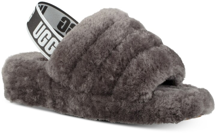 uggs slippers gray