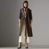 Thumbnail for your product : Burberry Striped Ribbon Gabardine Oversized Trench Coat