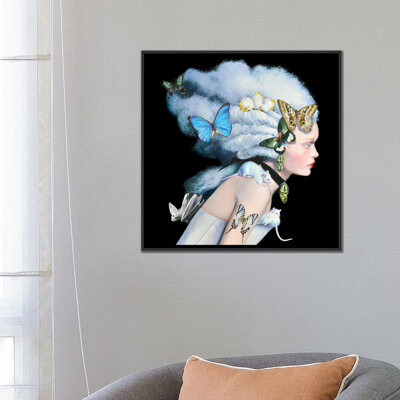'Wonderful Wig' Painting Print on Wrapped Canvas
