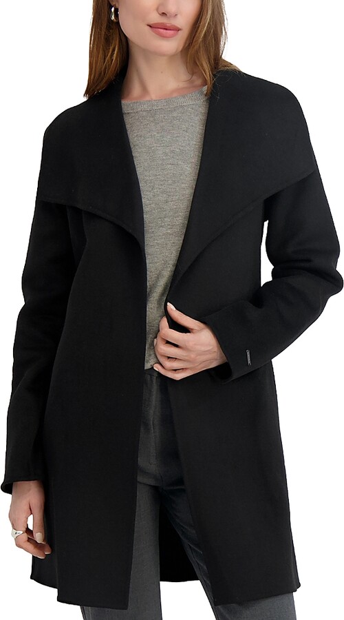 Tahari Ella Belted Wrap Coat