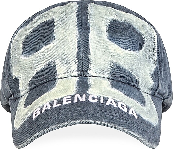 帽子 BALENCIAGA Sprayed Cap \"Dark Grey White Balenciaga BB Sprayed Cap | Saks Fifth Avenue