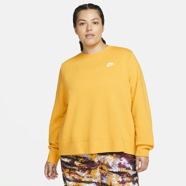 Nike Women's Sportswear Club Fleece CrewNeck Sweatshirt (Plus Size) in
