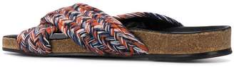 Tila March braided flat sandals
