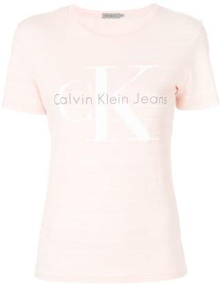 Calvin Klein Jeans striped logo T-shirt