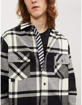 Off-White Checked regular-fit flannel shirt