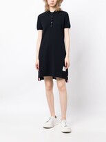 Thumbnail for your product : Thom Browne Stripe-Detailing Piqué Polo Dress
