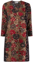 Thumbnail for your product : Pierre Louis Mascia Floral Embroidered Flared Dress