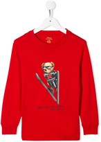Thumbnail for your product : Ralph Lauren Kids ski bear T-shirt