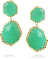 Thumbnail for your product : Ippolita Modern Rock Candy 18-karat gold, chrysoprase and diamond earrings