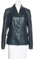 Thumbnail for your product : Hermes Button-Up Leather Jacket