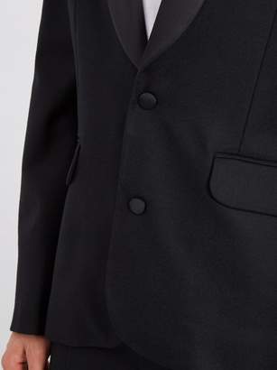 Raey Satin-lapel Wool Tuxedo Jacket - Mens - Black