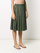 Thumbnail for your product : Aspesi Tile Print Pleated Skirt