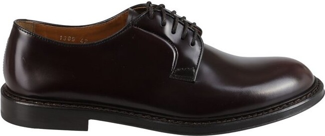 Doucal's Round Toe Lace-Up Shoes