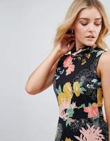 Thumbnail for your product : Yumi Flower Print Neck Dress