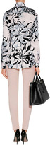 Thumbnail for your product : Emilio Pucci Blush/Black Printed Silk Blouse