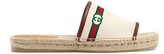 Thumbnail for your product : Gucci Men's embroidered espadrille slide