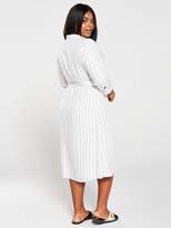 Thumbnail for your product : V By Very Curve V by Very Curve Stripe Shirt Dress - Stripe