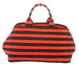 Thumbnail for your product : Prada Canapa Righe Bag