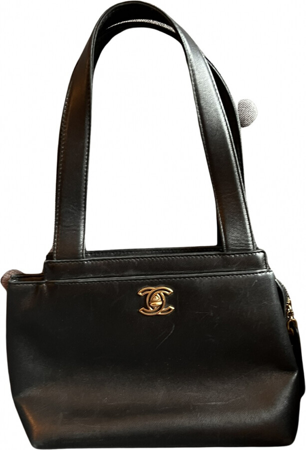 Chanel Black Quilted Caviar Leather Medallion Tote (Authentic Pre-Owned) -  ShopStyle Shoulder Bags