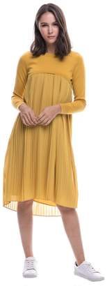 ENGLISH FACTORY Pleated Sweater Dress