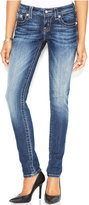 Thumbnail for your product : Miss Me Embellished Cross Flap-Pocket Skinny Jeans, Medium Blue Wash