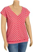 Thumbnail for your product : Old Navy Women's Plus Slub-Knit V-Neck Tops