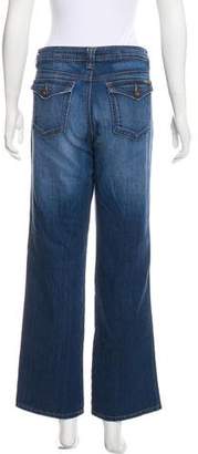 DKNY High-Rise Straight-Leg Jeans