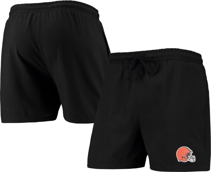 Men's Foco Black Cleveland Browns Magic Print Palm Traditional Swim