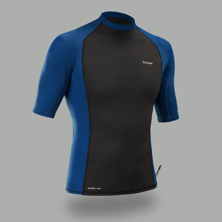 Maglie Magliette Uv Decathlon Maglia Anti-UV Uomo Manica Lunga Blu