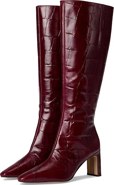 Sam Edelman Sylvia 2 Women's Boots French Merlot Wide Calf : 9 M, Leather
