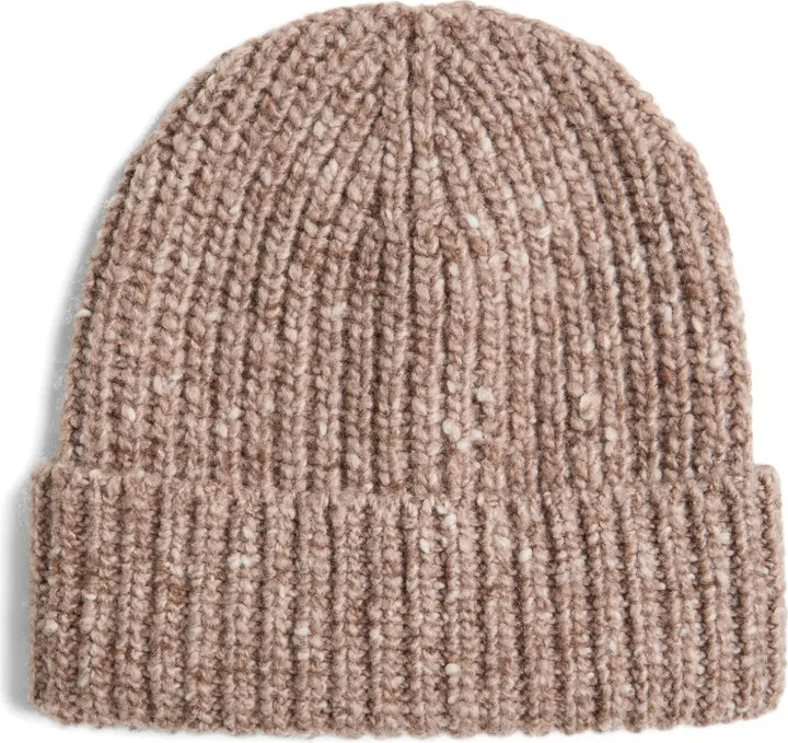 Ribbed Cashmere Beanie