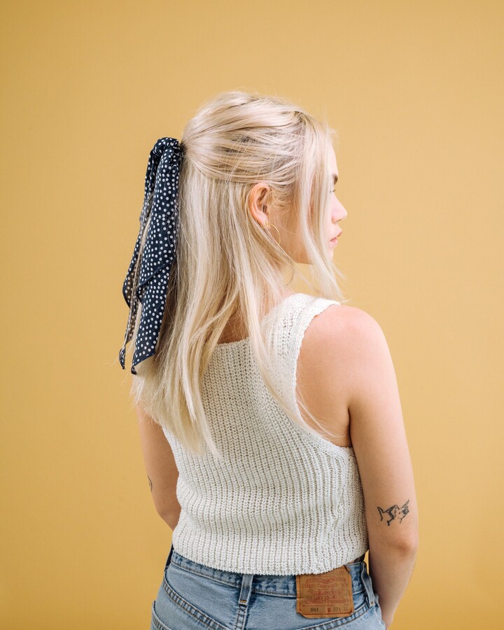 Silk Convertible Scrunchie Tie - The Bardot