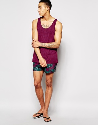 ASOS Swim Shorts In Short Length With Floral