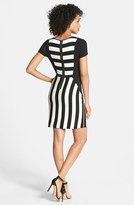 Thumbnail for your product : Kensie Colorblock Short Sleeve Stripe Dress