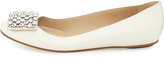 Thumbnail for your product : Kate Spade Brilliant Jewel-Toe Ballerina Flat, Cream