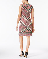 Thumbnail for your product : JM Collection Chevron-Print Sheath Dress, Created for Macy's
