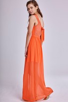 Thumbnail for your product : Girls On Film Coral Chiffon Split Skirt Maxi Dress