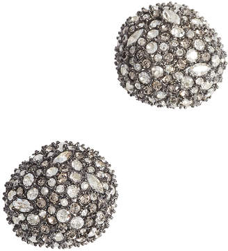 Alexis Bittar Crystal Encrusted Button Earrings