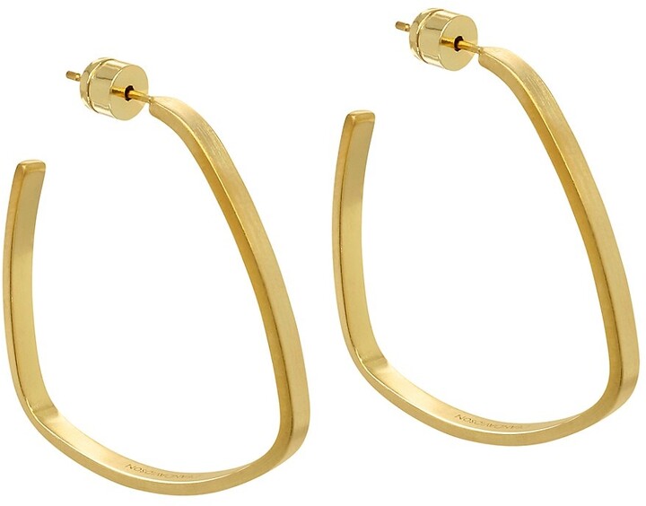 SunningStudio Gold Square Hoop Earrings for Women Girls 